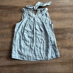 Bellambra made in italy 100% linen sz M light blue